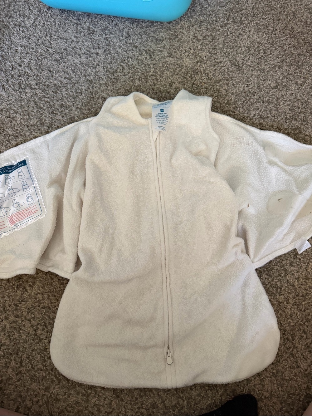 Halo Cream Zip-Front Sleep Sack for Babies